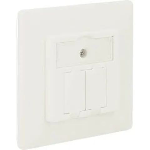 DELOCK 86219 - Keystone Wall Outlet 2 Port compact – image 2