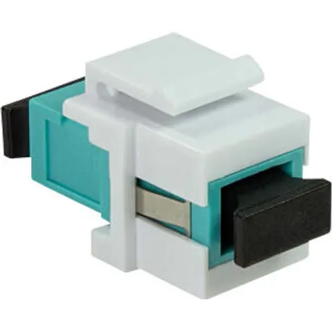 LogiLink Keystone Coupler Fiber SC-Simplex multi-mode. aqua/white – image 2