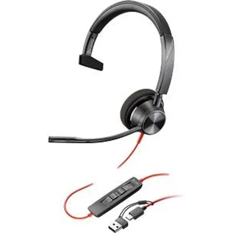 HP Poly Blackwire 3310 Monaural Microsoft Teams Certified USB-C Headse – image 2
