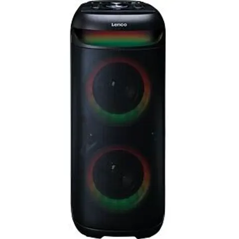 LENCO PA-210BK - Speaker, Bluetooth, stereo, light effects, black – image 2