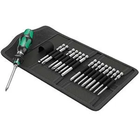 Wera 17 Piece Kraftform Kompakt Screwdriver Bit Set – image 2