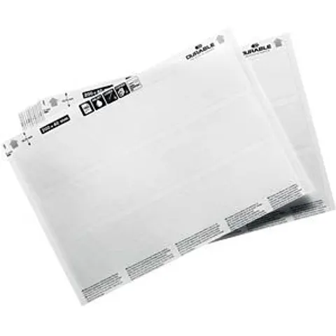 DURABLE 809902 - Insert sheets, 200 x 37 mm, 60 sheets – image 2