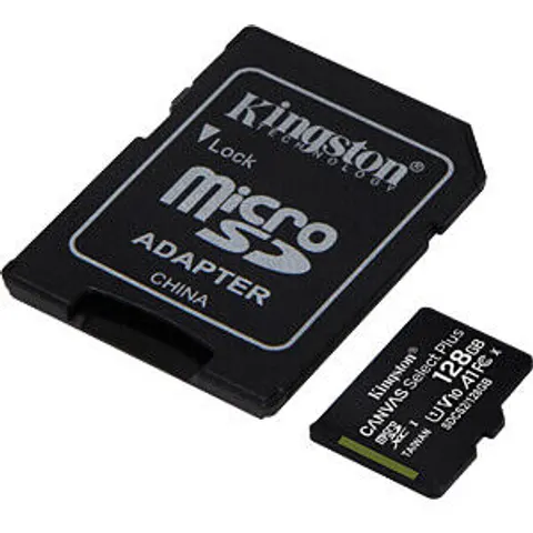 Kingston 128GB Canvas Select Plus MicroSDXC Memory Card + Adapter – image 2