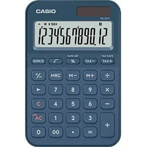 Casio MS-20YC MINI DESK CALC NAV BLU – image 2