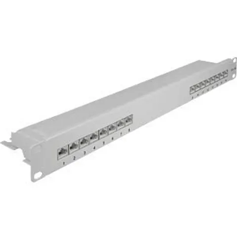 "DELOCK 66877 - 19"" Patch Panel 16 port Cat.6A 1U grey" – image 2