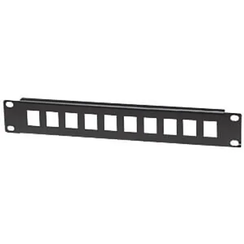 Intellinet Patch Panel Blank 10" 1U 10-Port Black – image 2