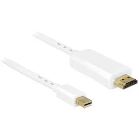 DELOCK 83707 - Mini DisplayPort plug > HDMI-A plug, 2 m, white – image 2