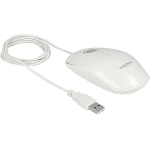 DELOCK 12537 - Wired Mouse, USB, white – image 2