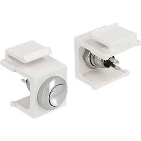 DELOCK 86401 - Keystone Push-button white – image 2