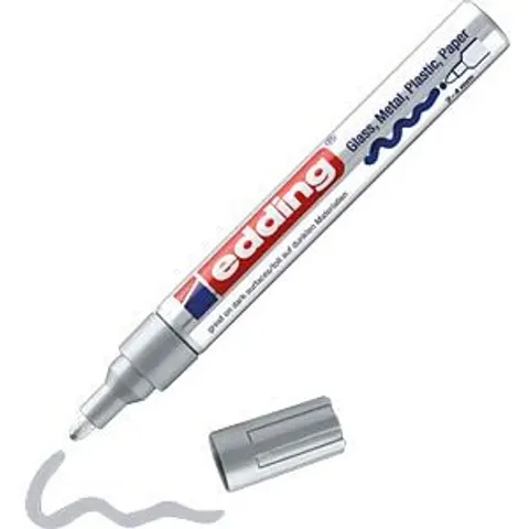 EDDING GLM750SI - Gloss paint marker, 2 - 4 mm, silver – image 2