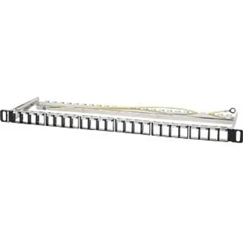 Intellinet 19" 24-Port Shielded Blank Patch Panel. 0.5U. Unloaded – image 2