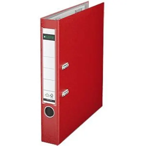 LEITZ 10155025 - Leitz 180° Lever Arch File Plastic, red – image 2