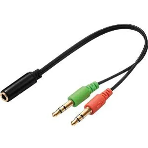 SANDBERG 508-67 - 3.5-mm jack adapter, 2x plug/1x socket – image 2