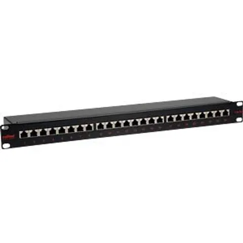 "ROLINE 26110328 - 19"" patch panel, 1 U, 24-port, Cat. 5e, black" – image 2