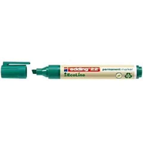 EDDING 22GN - Permanent marker, refillable, green – image 2