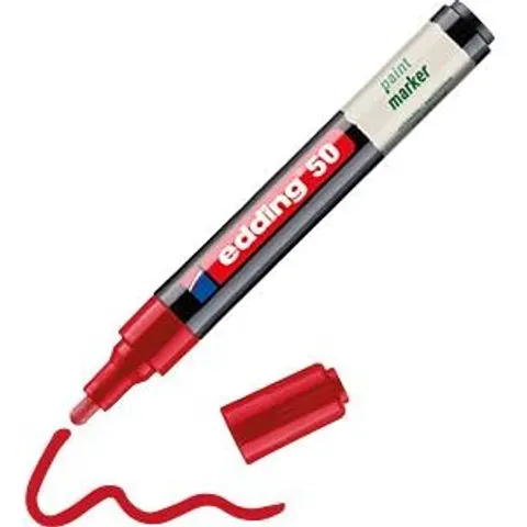 EDDING 50RT - Paint marker, 2.0 - 3.0 mm, red – image 2