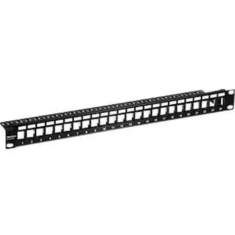 TRENDNET "TRN TC-KP24S - 19"" Patchpanel for 24x Keystone modules, black" – image 2