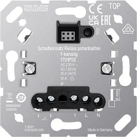 JUNG JG 1701PSE - Switch insert relay, 1-channel, potential-free – image 2