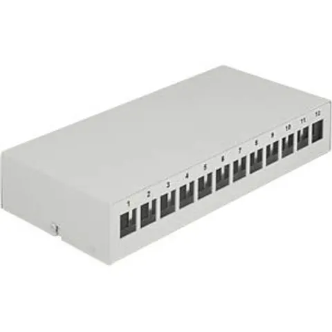 DELOCK 43414 - Keystone Patch Panel 12 Port grey – image 2