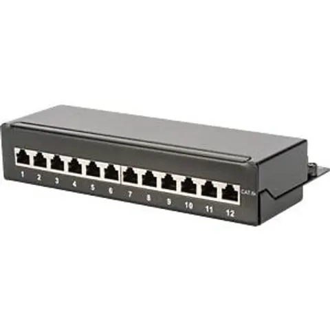 Digitus Desktop CAT 6A. class EA patch panel. shielded. black – image 2