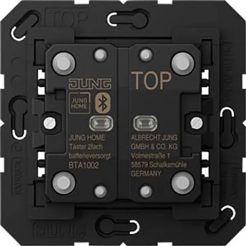 JUNG JG BTA1002 - Bluetooth pushbutton panel, dual, battery-operated – image 2