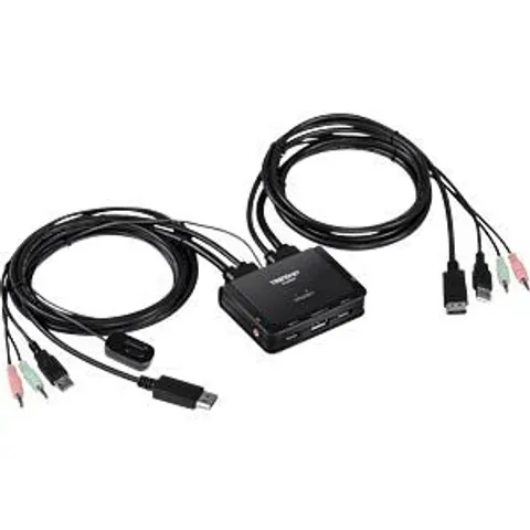 TRENDNET TRN TK-220DPI - 2-Port KVM Switch, DisplayPort, Audio – image 2