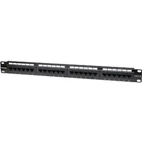 Intellinet Patch Panel Cat6 UTP 24-Port 1U Black – image 2