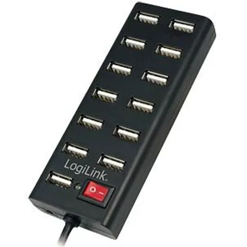 LogiLink UA0126 interface hub USB 2.0 480 Mbit/s Black – image 2