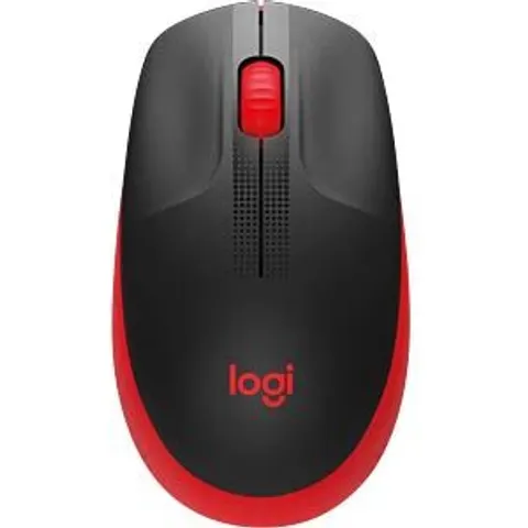 Logitech M190 Full-size wireless mouse Ambidextrous Optical RF Wireless 1000 DPI Red – image 2
