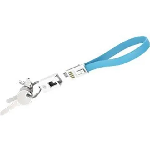 XLAYER 214000 - Sync & charge key fob, Micro B, 0.2 m, blue – image 2