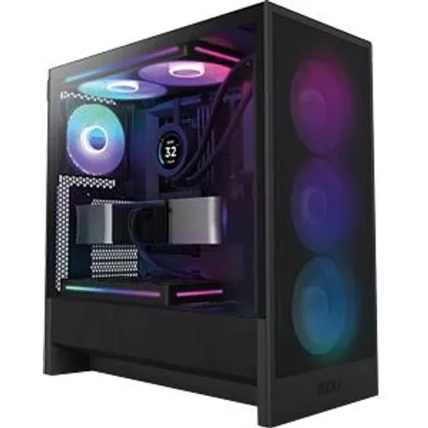 NZXT H5 Flow RGB Midi Tower Black – image 2