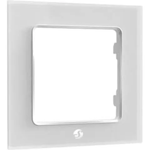 SHELLY WF1 W - Shelly wall pushbutton frame, white, 1-fold – image 2