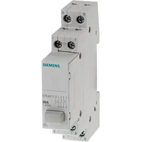 SIEMENS SIE 5TE48112 - Pushbutton, 2S+2OE, 1 pushbutton grey, with latching function – image 2