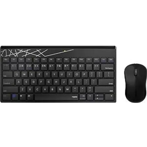 RAPOO 8000M SW - Keyboard/mouse combination, Bluetooth/wireless, black, German la – image 2