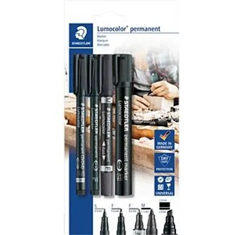 STAEDTLER 60BK - Marker set, 4 markers, black – image 2