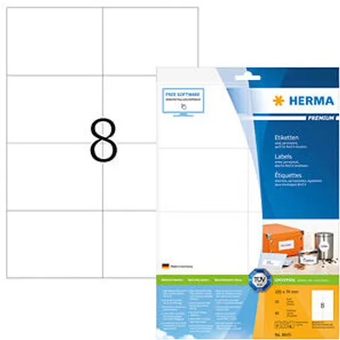 HERMA 8645 - PREMIUM A4 labels 10 sheets/pack – image 2