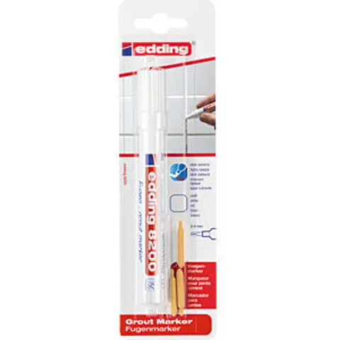 EDDING 8200WS - Grout marker, white – image 2