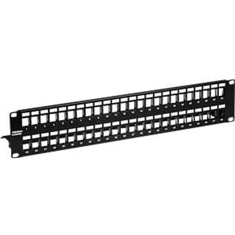 TRENDNET "TRN TC-KP48S - 19"" Patchpanel for 48x Keystone modules, black" – image 2
