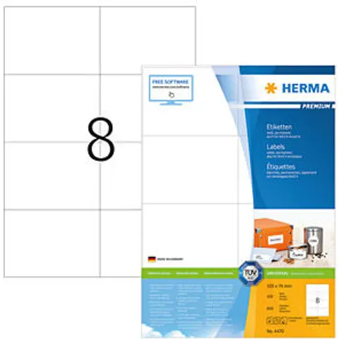 HERMA 4470 - PREMIUM A4 labels 100 sheets/pack – image 2