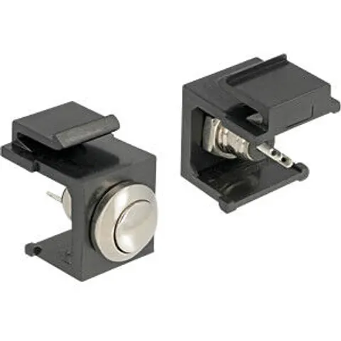 DELOCK 86402 - Keystone Push-button black – image 2