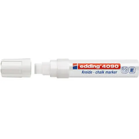 EDDING 4090WS - Calk marker, 4-15 mm, white – image 2