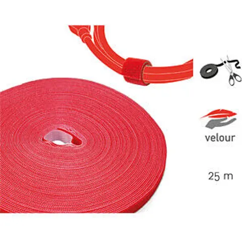 LABEL THE CABLE LTC 1260 PRO - Hook and Loop Tape, 82 ft, red – image 2