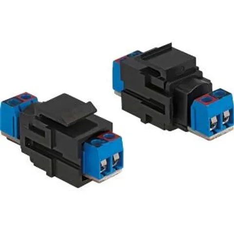 DELOCK 86867 - Keystone module 2 pin terminal block > terminal block – image 2