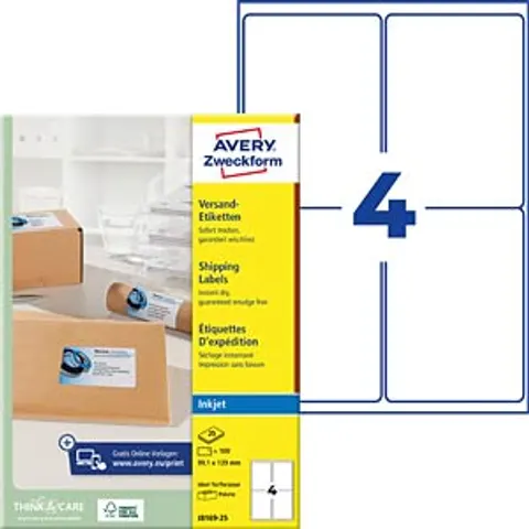 Avery J8169-25 addressing label White – image 2