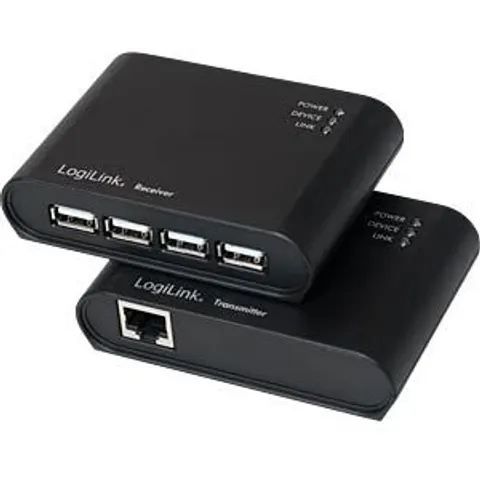 LogiLink UA0230 interface hub USB 2.0 480 Mbit/s Black – image 2