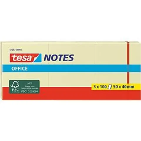 TESA 57653 - tesa® Office Notes, 50 x 40 mm, 3x 100 sheets – image 2