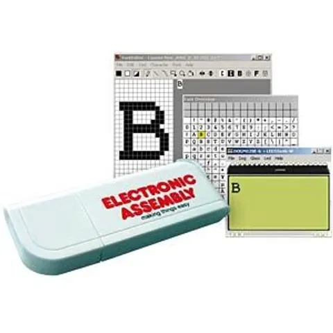 DISPLAY VISIONS EA FONTSTICK - Character set collection, EA DOG module, USB stick – image 2