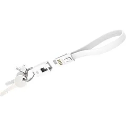XLAYER 214004 - Sync & charge key fob, Micro B, 0.2 m, white – image 2