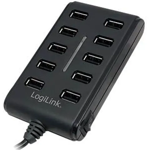 LogiLink UA0125 interface hub USB 2.0 480 Mbit/s Black – image 2