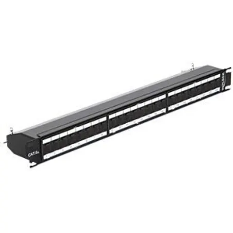"DELOCK 43320 - 19"" Patch Panel 24 Port Cat.6A black" – image 2